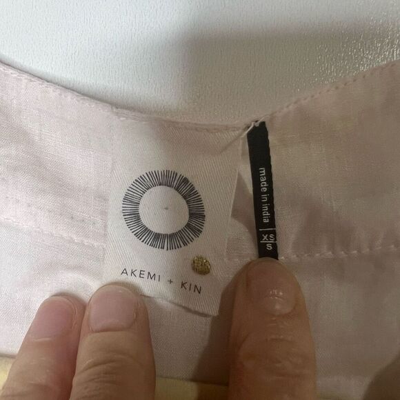 Akemi + Kim Light Pink Oversized Short Sleeved Shirt - Picture 2 of 9